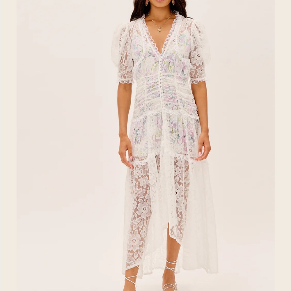For Love and Lemons Loretta lace dress NWT